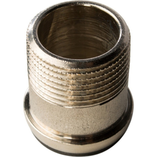 Полнопроходной шаровый кран со сгоном угловой  3/4" ручка бабочка резьба внутренняя - наружная STOUT