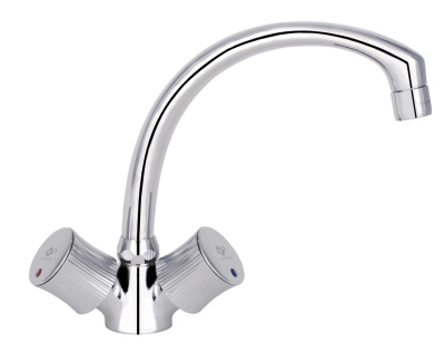 106 SPEKTRUM  Смеситель для мойки, излив 180 мм.с классической кран-буксой MOFEM