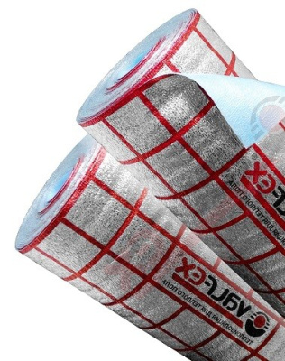 Подложка для теплого пола  VALFEX  мультифольга 3мм ( кратно рулону 30 м2 ) 25х1,2 м 