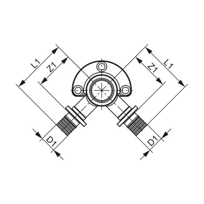 TECEflex Водорозетка проходная 16х 1/2''  768501 