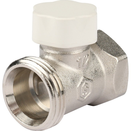 Клапан запорно-балансировочный прямой 1/2" со сгоном. Резьба внут - нар  SVL 1176 000015 STOUT