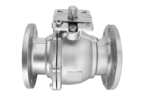 Фланцевый кран шаровой  4" DN 100 AISI 304 ДВУСОСТАВНОЙ ПОД ПРИВОД из нержавеющей стали