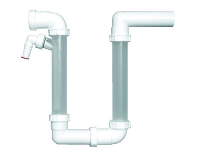 HL136.2 Сифон для кондиционеров с горизонтальным выпуском