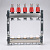 Коллекторный блок  1 x 7 вых 3/4  VALTEC с расходомерами  VTc.584.EMNX.0607