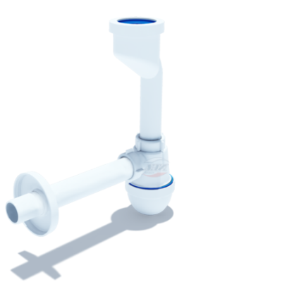 Сифон для писсуара АНИ c выходом на 40 и прямой трубой U 0104