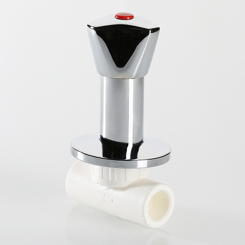 Вентиль PPR хромированный 25мм VALTEC полипропиленовый   VTp.713.0.025