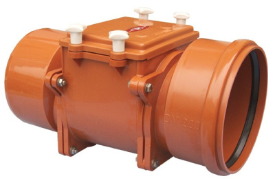 HL 720 DN 200 Канализационный затвор с заслонкой из нержавеющ стали, с монтажным лючком