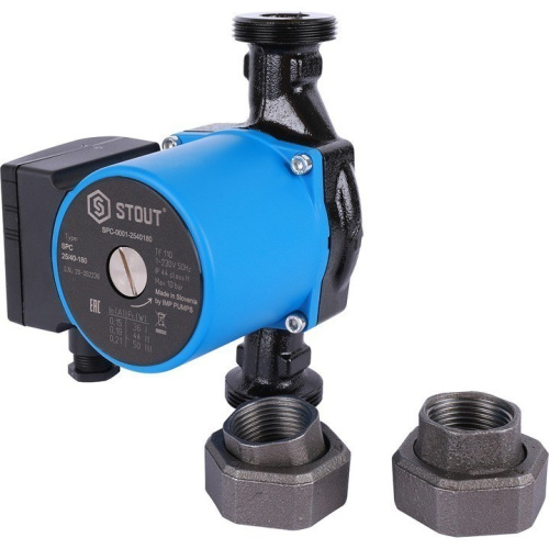 Насос циркуляционный 25/40-180 STOUT SPC-0001-2540180