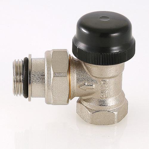 Клапан термостатический для радиатора угловой с преднастройкой (KV 0,1-0,6) 3/4"
