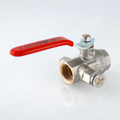 Кран шаровый BASE с дренажом и воздухоотводчиком 3/4" вн.-вн.  VALTEC VT.245.N.05