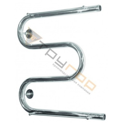 Полотенцесушитель М-образный с полкой 3/4" наружная резьба из нержавеющей стали(H600ммхL600мм Вт173)