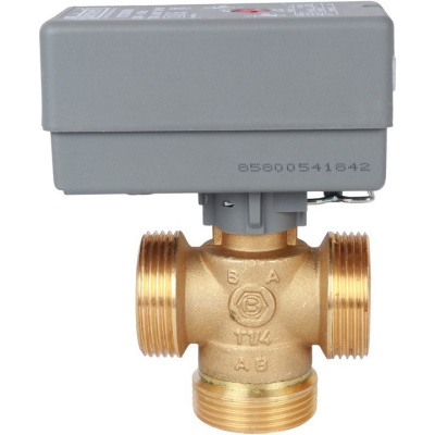 Компактный 3-х ходовой 1.1/4 зона-ый клапан, сервопривод 230V, кабель 1м, kv8 SVM-0070-300132 STOUT