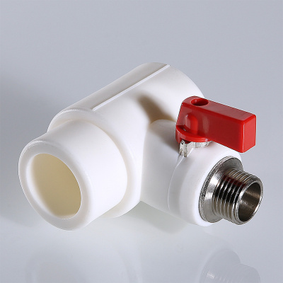 Тройник PPR коллекторный с шаровым краном, 40мм х 1/2" нар. VALTEC полипропиленовый VTp.781.0.04004