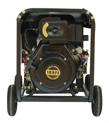 Генератор дизельный D7500EW, 220V, 5,7 кВт, электростарт, бак 12.5 л, прод. раб. 6,5 час, FOXWELD