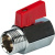 Кран шаровой МИНИ 1/2" резьба внутренняя - наружная STOUT SVB-0022-000015 Кран шаровой МИНИ 1/2" резьба внутренняя - наружная STOUT SVB-0022-000015