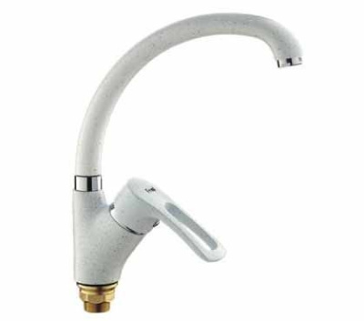 F 4166-8 Смеситель для кухни однорукий FRAP    БЕЛЫЙ Высокий излив