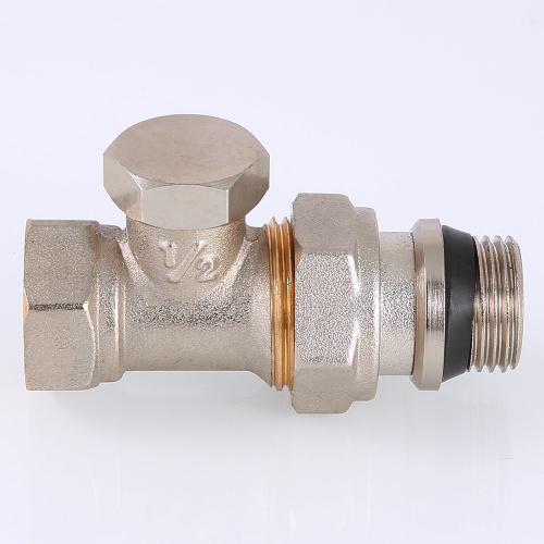 Клапан НАСТРОЕЧНЫЙ прямой  1/2"  со сгоном. Резьба внутренняя - наружная VALTEC (c доп.уплотнением)