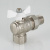 Кран шаровый BASE угловой с полусгоном 3/4" вн.-нар. белая рукоятка VALTEC VT.228.NW.05