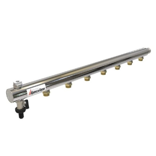 Этажный коллектор 8 вых. 1х1/2 для ХВС, ГВС, Отопления WK 25-8 AISI 304 ПроксиТерм