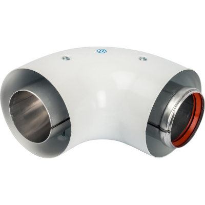 Угол коаксиальный для дымохода 90°Ø 60/100 (совместим с Vaillant, Protherm NEW) STOUT