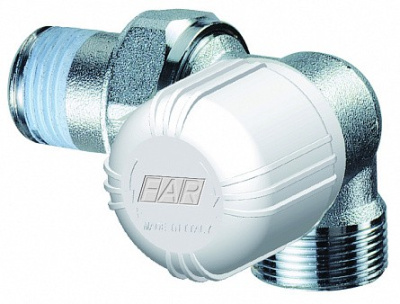 Терморегулирующий трехосевой вентиль FAR 1/2"                Наружная-Наружная резьба Правосторонний