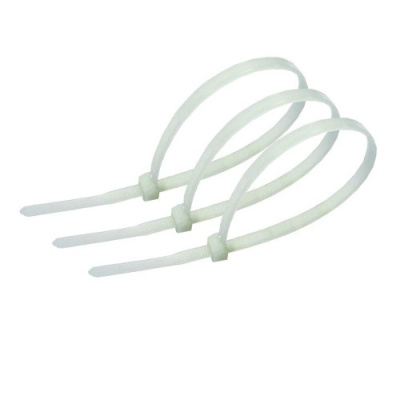 Хомут нейлоновый белый ЗУБР (стяжка) 4.8 мм х 400 мм 100 шт.уп.