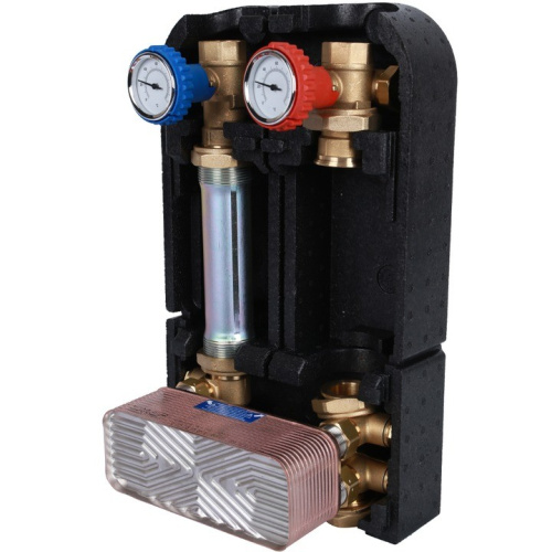 Насосная группа с теплообменником 28 пластин, без насоса в теплоизоляции