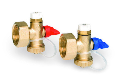 Концевая группа 1"  WATTS  с ручным воздухоотводчиком и сливным краном никелированная