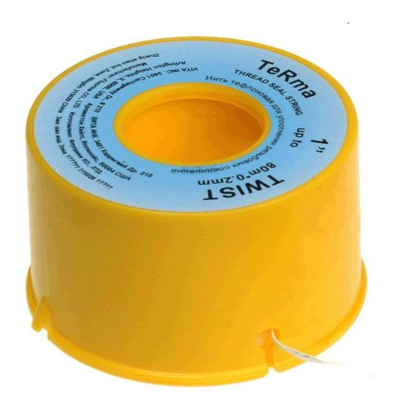 Тефлоновая нить для герметизации резьбы  80м*2мм*0,2мм TeRma Twist