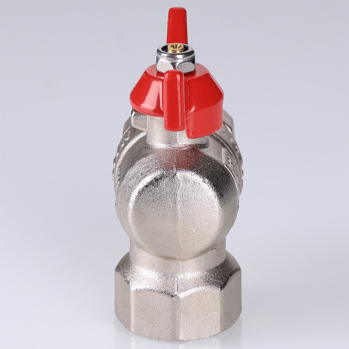 Кран шар. BASE угловой с накидной гайкой 1/2" вн.-вн. (короткий)  VALTEC  VT.266.NS.0404