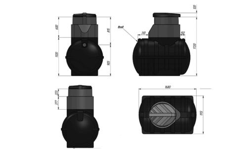 Подземная емкость U 1250