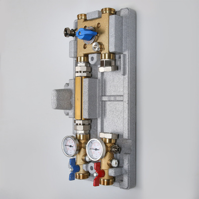 Насосная группа с байпасом и четырехходовым клапаном для систем VARIMIX 1,1/4" - 4W-KV4 