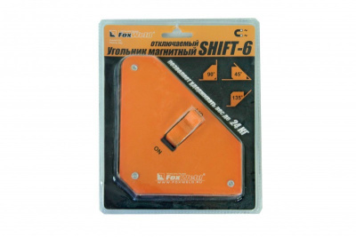Угольник магнитный SHIFT-6 отключаемый (45/90/135 град, до 24 кг) FoxWeld