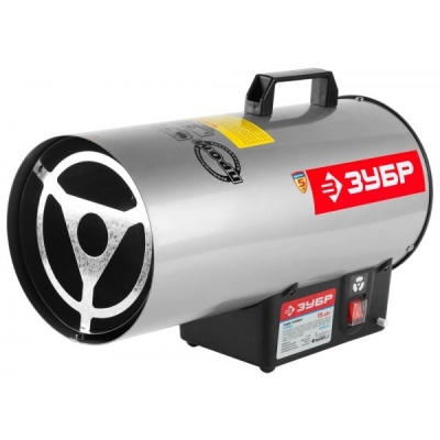 ЗУБР ЭКСПЕРТ Пушка тепловая газовая 15 КВт,12500 кКалл/час, 500 м3 час,расход 1,2 кг/ч