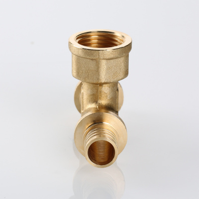 Фитинг аксиальный – Тройник надвижной  вн. резьба 32(4,4)x1"х32(4,4) VALTEC VTm.432.BG.320632