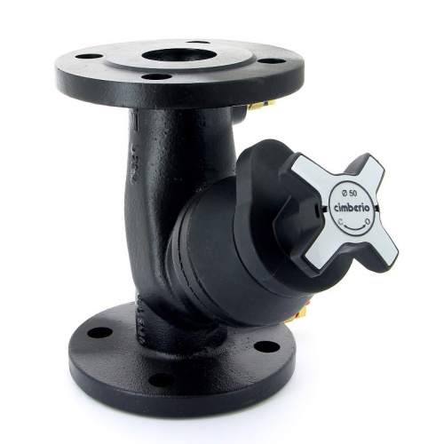 3739B Клапан балансировочный ручной d65/ DN 65 Cimberio фланцевый с двумя измерительными ниппелями