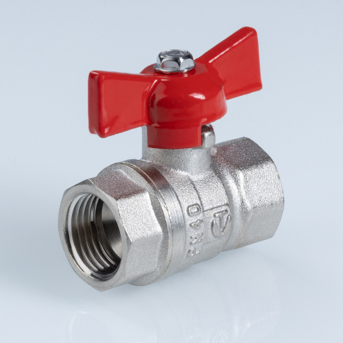 Кран шаровый ГОСТ Р 59553-2021, Бабочка рукоятка 3/4" вн.-вн. VALTEC  VT.122.N.05