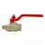 091 1" Кран шаровой муфтовый полнопроходной РУЧКА Itap IDEAL внутренняя-наружная резьба