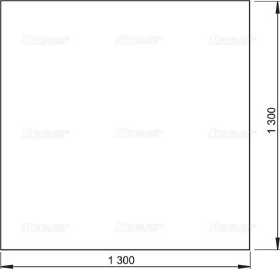 Гидроизоляционная фольга 1300х1300 мм ALCAPLAST