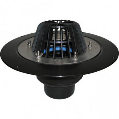 Кровельная Воронка HL62F/1 DN 110   вертикальная с листвоуловителем; для FPO- мембран.