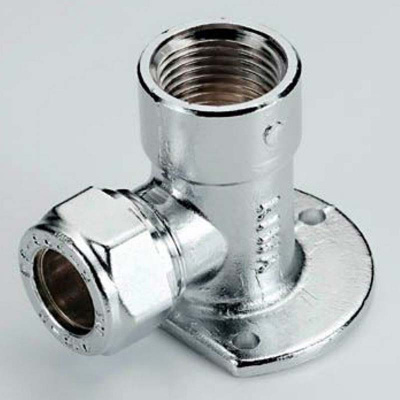 Водорозетка Внутренняя резьба 12 х 1/2' хромированная обжим  TIEMME