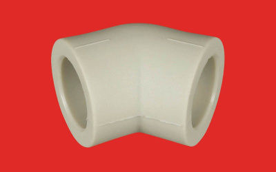 Угол DN 25 * 45 полипропиленовый FV-Plast Чехия (серый)             203025