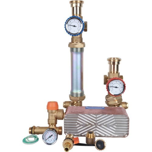 Насосная группа с теплообменником 28 пластин, без насоса в теплоизоляции