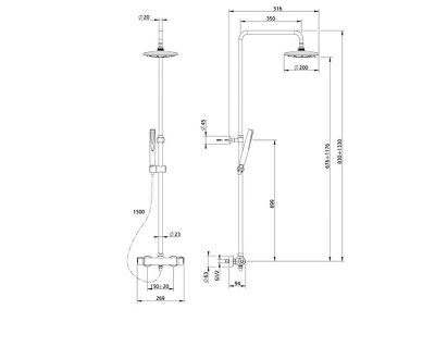 Душевая система термостатическая  Юниор Эво MOFEM