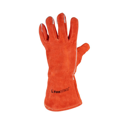 Краги спилковые "Мастер" с печатью, FOXWELD