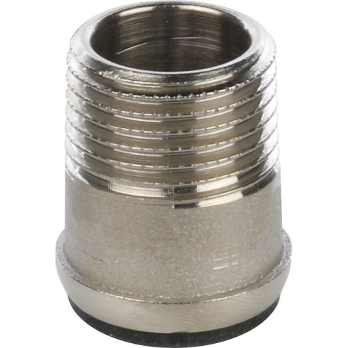 Полнопроходной шаровый кран со сгоном угловой  1/2" ручка бабочка резьба внутренняя - наружная STOUT