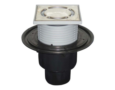 HL 310Npr- DN 50/75/110 Трап с СУХИМ сифоном Primus; решетка 115х115 