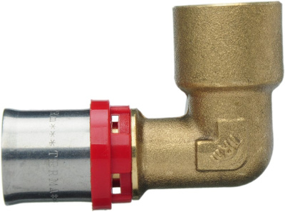 Фитинг пресс для металлопластиковой трубы Угол 20 x 1/2" Внутренняя резьба TeRma (TRm)