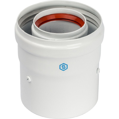 Адаптер для коаксиального дымохода Ø 60/100, (совместим с Baxi, Viessmann) STOUT 