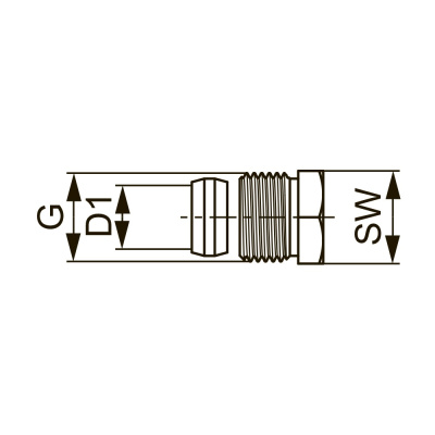 Соединение концевое TECE для угловых патрубков 1/2” ВР Cu 15 мм x R 1/2” 717501